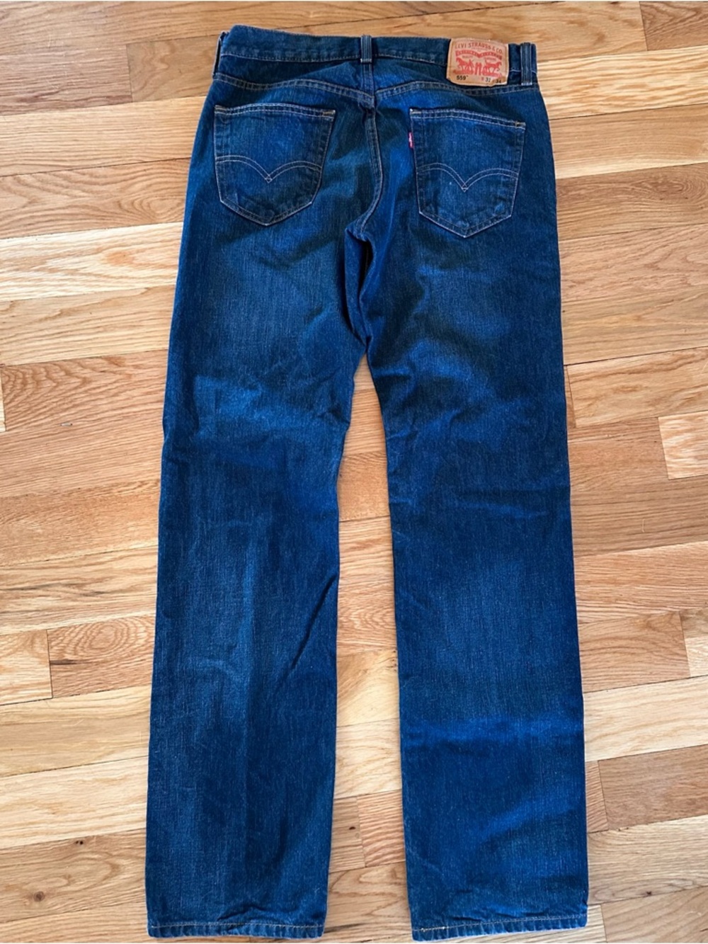 Levi's 559 31x34 Men's Indigo Relaxed Straight Fit Jeans